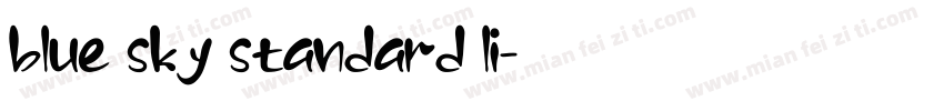 blue sky standard li字体转换
